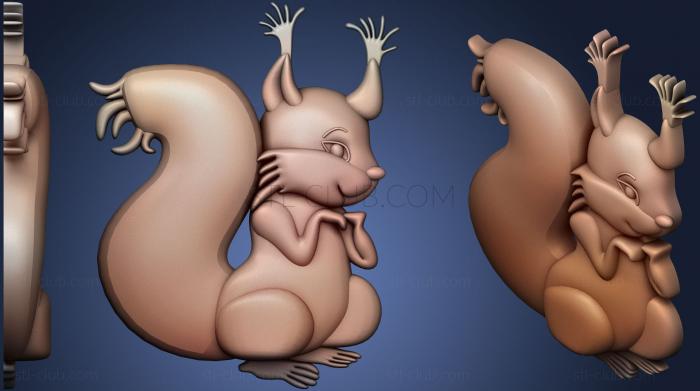 3D model Squirrel 01 (STL)